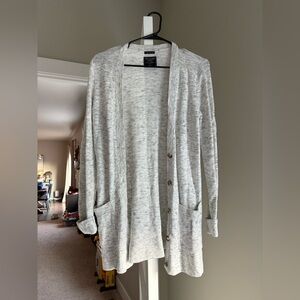 Abercrombie & Fitch Gray Cardigan Sweater